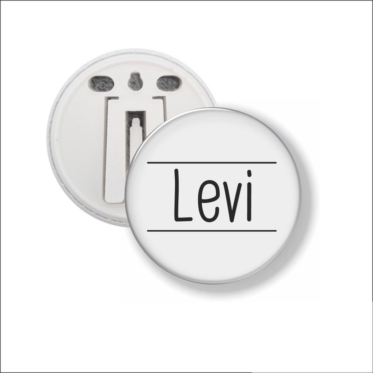 Button Met Clip 58 MM - Levi
