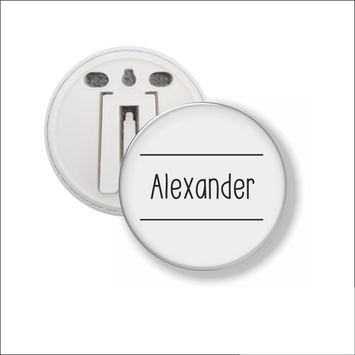Button Met Clip 58 MM - Alexander