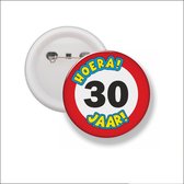 Button Met Speld 58 MM - Hoera 30 Jaar