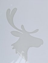 Gabarits de fenêtre de Noël images têtes de renne 35 cm - Décoration de fenêtre Noël - Gabarit de jet de neige
