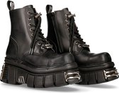 New Rock Platform Bottes femmes -40 Chaussures- M-NEWMILI083-S37 Zwart