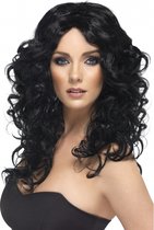 Smiffys carnaval habiller perruque de sorcière pour dames cheveux longs noirs