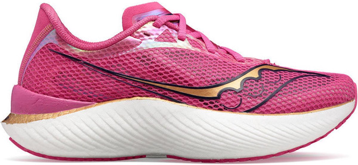 Saucony Endorphin Pro 3 Heren Sportschoenen Hardlopen Trail Roze