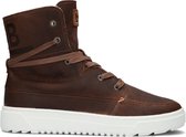HUB Chess 3.0 Hoge sneakers - Leren Sneaker - Dames - Cognac - Maat 39