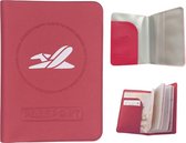 PD ® - paspoorthouder - paspoort hoesje - paspoorthoes Rood- reisportemonnee - Rood