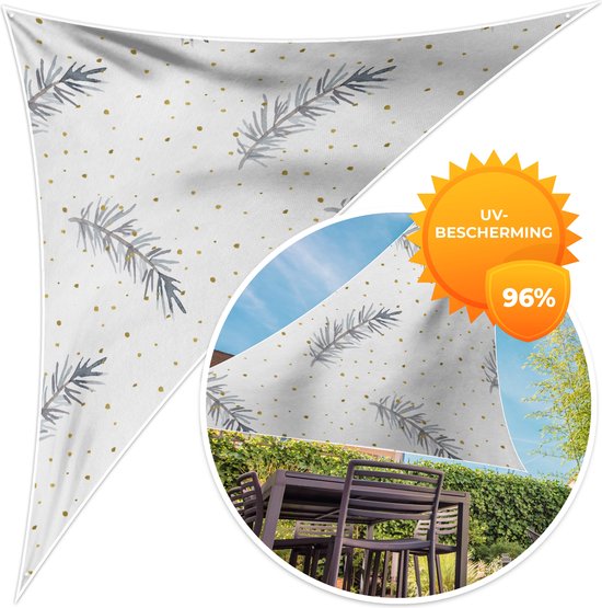schaduwdoek 2 x 3 m Hoogwaardig Polyester Voor Buiten Tuin Terras, Taupe