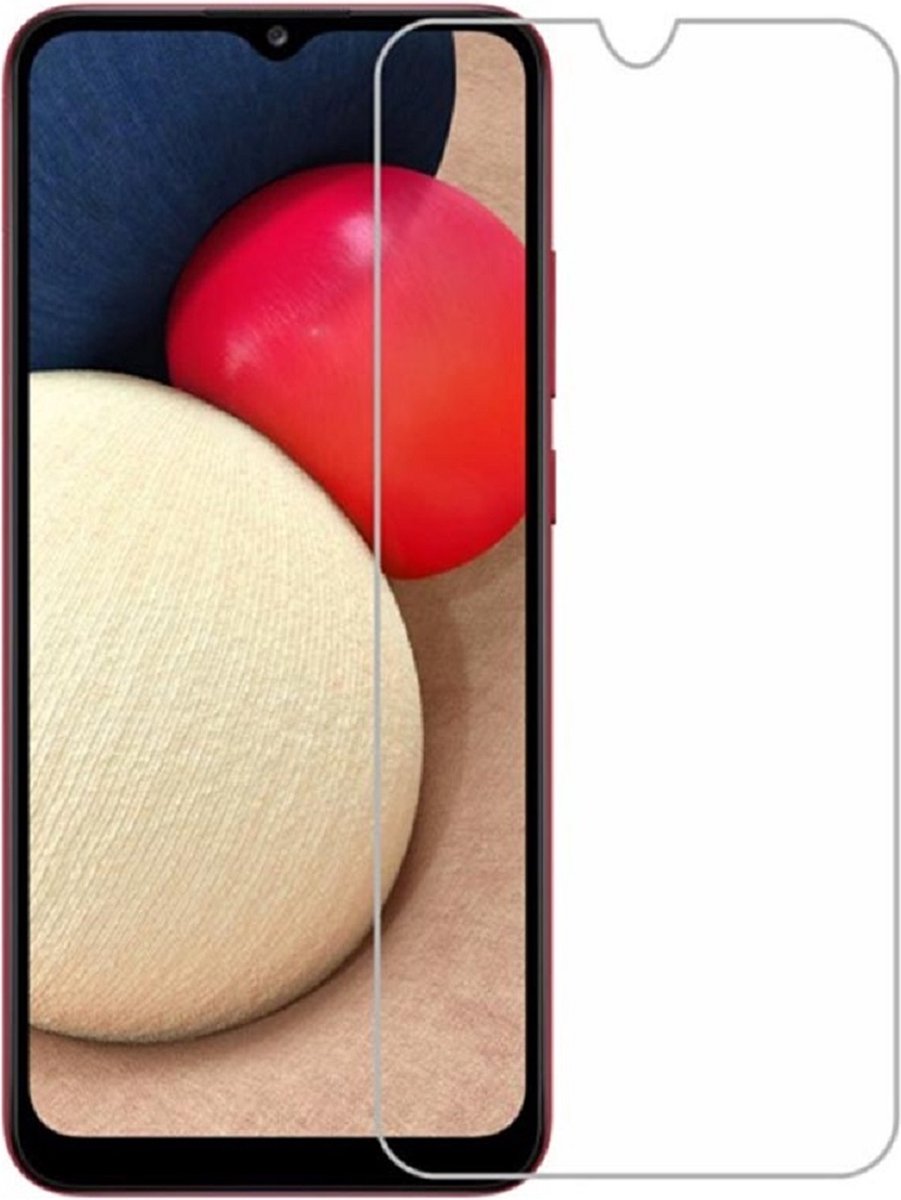 LuxeBass Screenprotector geschikt voor Samsung Galaxy A03S - Tempered Glas - glas scherm - bescherming