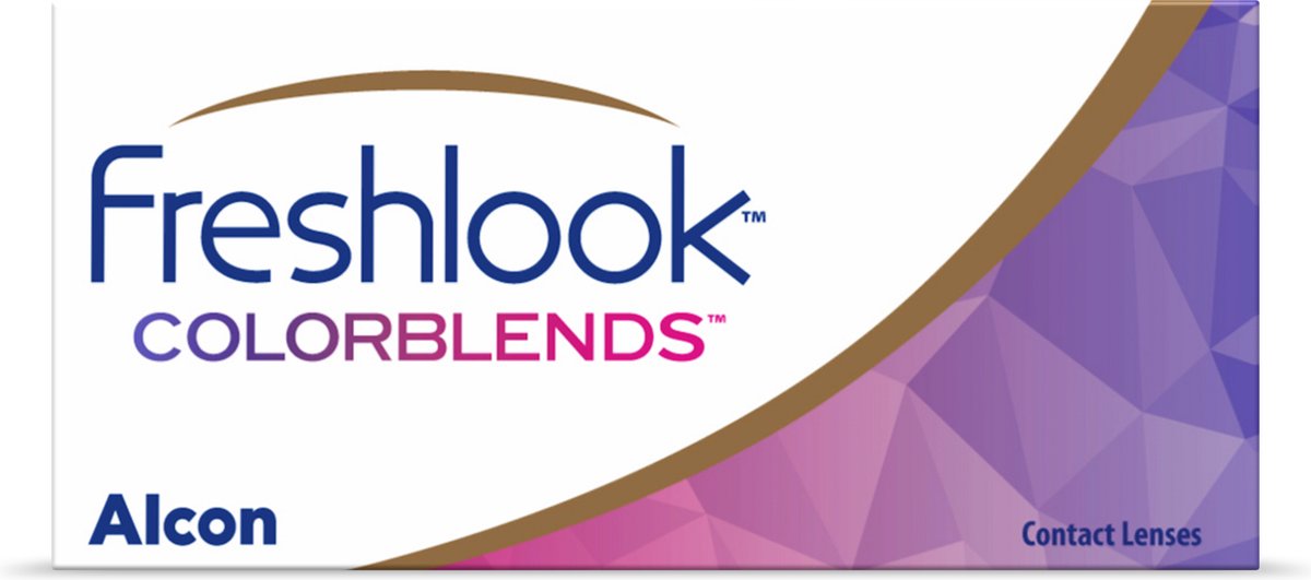 +5.50 - FreshLook® COLORBLENDS® Turquoise - 2 pack - Maandlenzen - Kleurlenzen - Turquoise