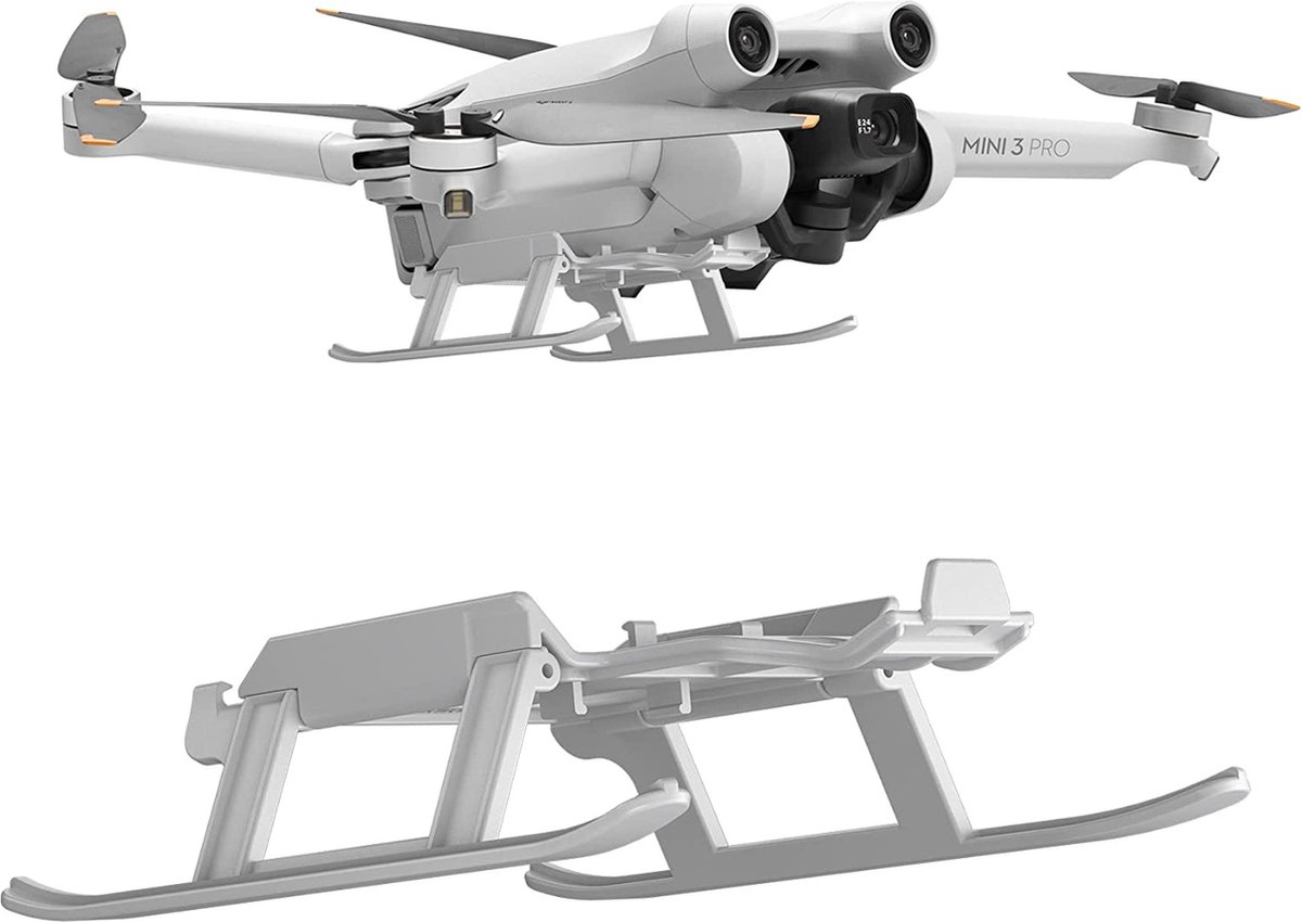 YONO Landingsgestel geschikt voor DJI Mini 3 Pro - Landing Gear Accessoires Opvouwbaar - Lichtgrijs