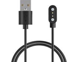 kwmobile USB-oplaadkabel geschikt voor Blackview R30 Pro / R8 / R3 / X2 / X1 / Letsfit / Fitpolo kabel - Laadkabel voor smartwatch - in zwart