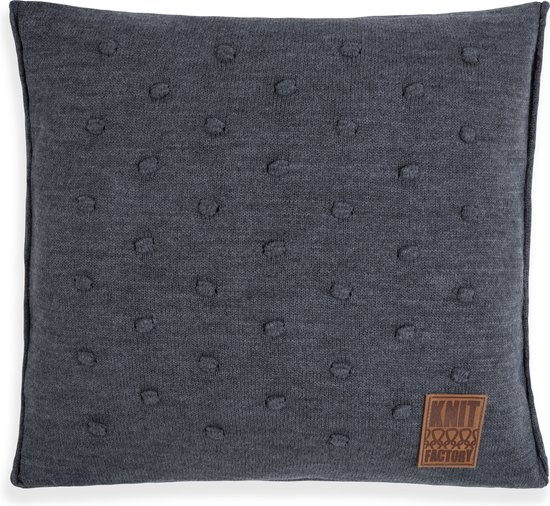 Coussin Knit Factory Noa 50x50 Anthracite