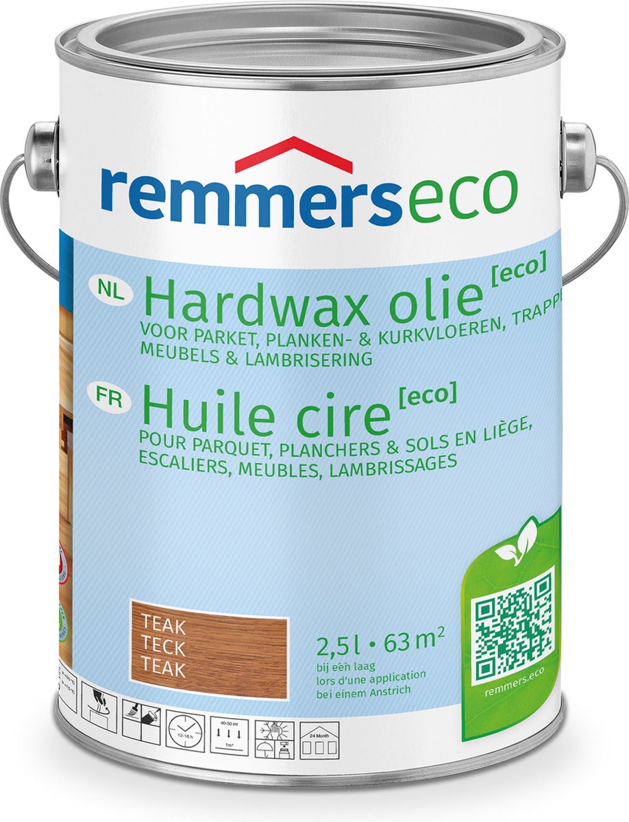 Remmers Hardwax Olie Eco Teak 2,5 liter