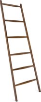 Navaris multifunctionele houten handdoeken ladder - 6 treden voor baddoeken, kleding, beddengoed - Voor slaapkamer, badkamer - Handdoek standaard