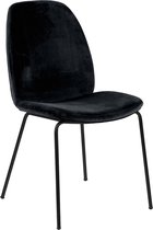 Bendt Eetkamerstoel 'Karen' Velvet, kleur Zwart
