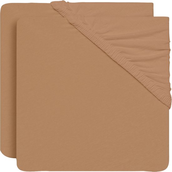 Lot De 2 Draps Ajustés Jersey 40x90 Cm - Pour Berceau Et Parc - 100% Coton Doux - Jollein