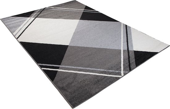 Tapiso Jawa Tapis Grijs Géométrique Salon Tapis Taille - 200x290