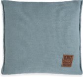 Coussin Uni Knit Factory 50x50 Stone Green