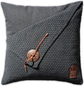 Coussin Knit Factory Orge 50x50 Anthracite