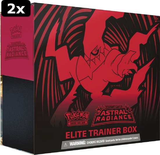 Afbeelding van het spel 2x Pokemon TCG Sword  AND  Shield Astral Radiance Elite Trainer Box