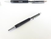 Stylo Avec Diamants Et Gravure De Nom - Lieve