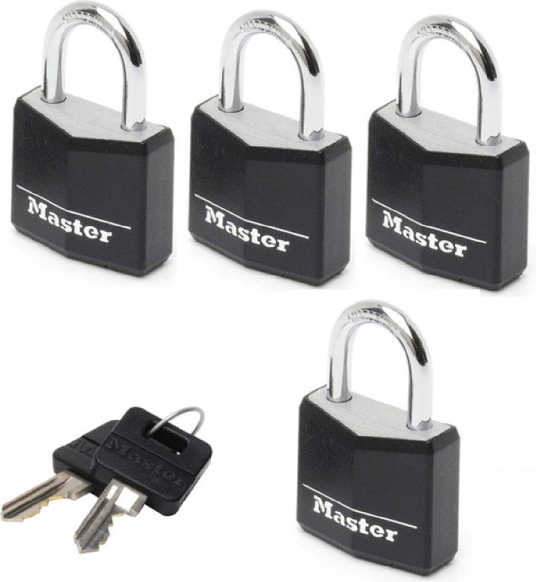 Yale Hangslot messing 20 mm gelijksluitend 4 stuks kopen? | Hangsloten