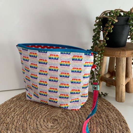 Hobby Gift Exclusieve breitas, projecttas, garenreisetui, haaktas 16 x 43 x 19 cm, grijze honden