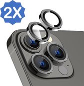 2x Geschikt voor iPhone 14 Pro / 14 Pro Max Camera Screenprotector - Screen Protector Gehard Glas Camera Cover