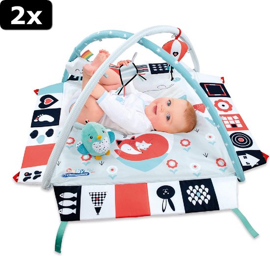 2x Clementoni Baby Baby Gym zwart/wit