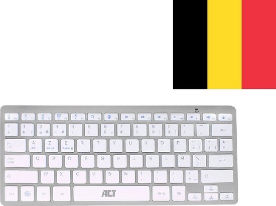 ACT AC5605, 75%, Bluetooth, Commutateur de touche « ciseaux », AZERTY, Blanc