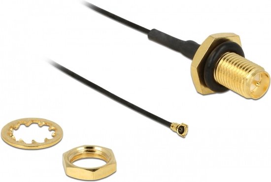 Delock antennekabel N female voor installatie > MHF/U.FL compatibel m