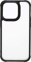 Shop4 - Geschikt voor iPhone 14 Pro Hoesje - Bumper Back Case Slim Zwart