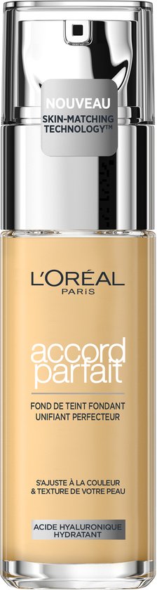 L’Oréal Paris – Accord Parfait Foundation – 1R/C – Natuurlijk Dekkende Foundation met Hyaluronzuur en SPF 16 – 30 ml