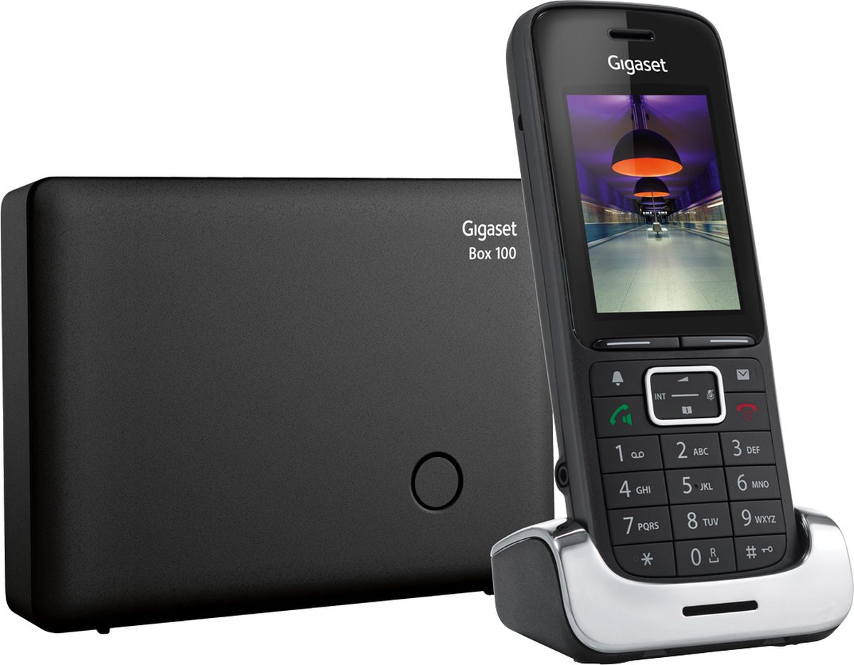 Gigaset Premium 300 DECT-telefoon - Stijlvol - Contactenlijst voor 500 nummers - 2.2" TFT kleurenscherm - Zilver,zwart