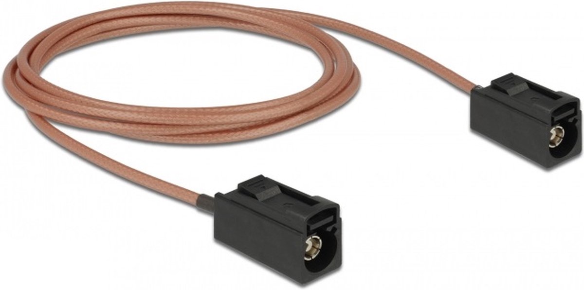 Fakra A (v) - Fakra A (v) antenne kabel - RG316 - 50 Ohm / transparant - 1,25 meter