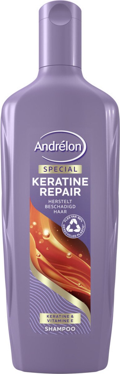 Andrélon Shampoo Keratine Repair - 6 x 300 ml - Voordeelverpakking | bol.com