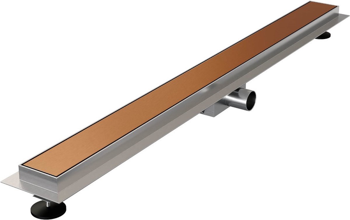 Brauer Douchegoot 100cm met Vloerflens Zero/Tegelinlegrooster