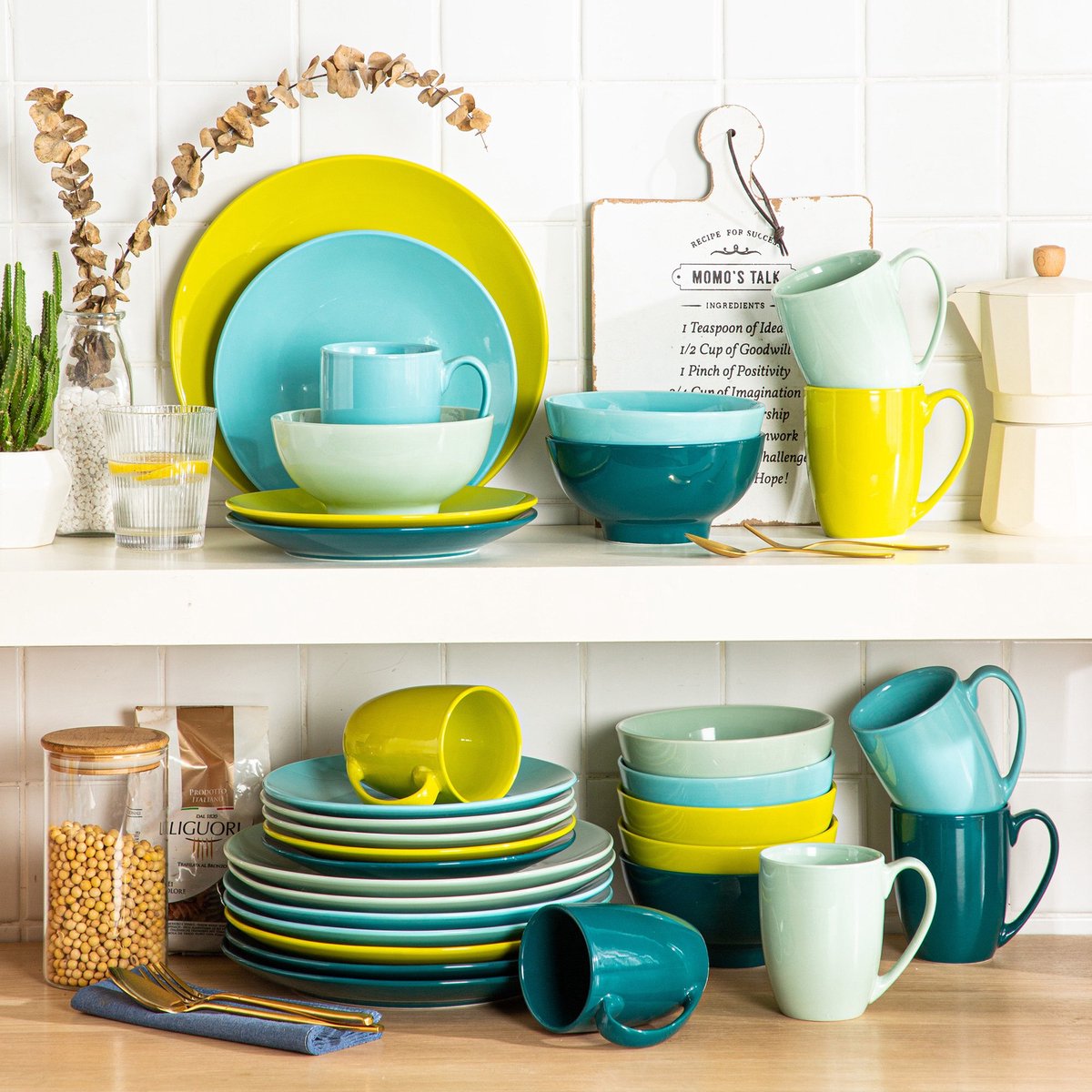 Assiettes Plates Porcelaine Multicolore - Grande Plate Ceramique de Table -  Design Colorées à Dîner - Lot de 6 Ronde Assiette 25 cm - Passe au Lave  Vaisselle et Micro Onde : : Cuisine et Maison