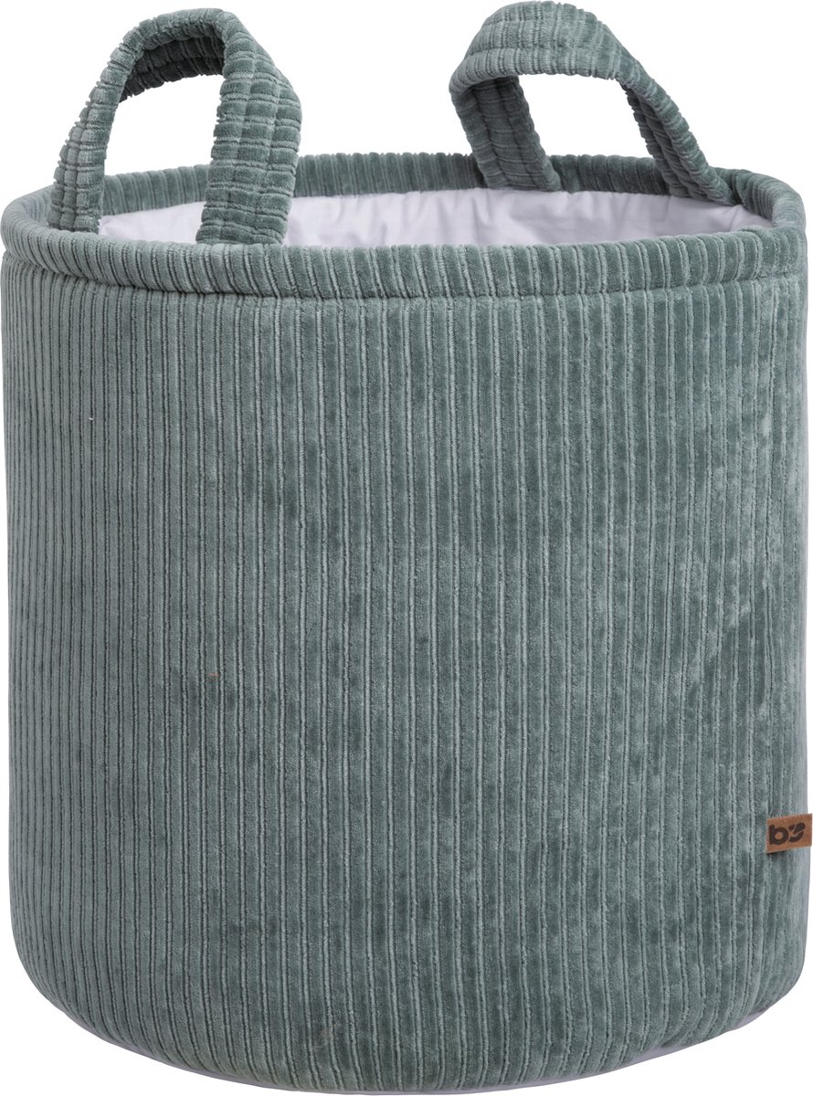 Kinderkamer Speelgoedmand Goodheim Hoge Katoenen Wasmand Met Leren Handgrepen – 38x38x50 Cm – Geweven Opbergmand Voor Was, Speelgoed, Dekens Natuurlijke Opbergmand 38x38x50 Cm