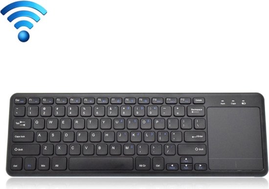 vermogen patroon Hou op Ultradunne 78-toetsen 2.4G Bluetooth draadloos toetsenbord met touchpad |  bol.com