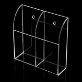 Support Coretek pour télécommandes à 2 compartiments / transparent