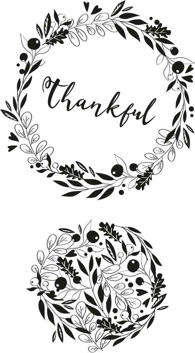 Sizzix Clear Stamps Autumn Wreath