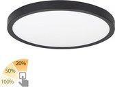 Highlight - Plafondlamp Piatto Ø 30,5 cm 3 step DIM zwart