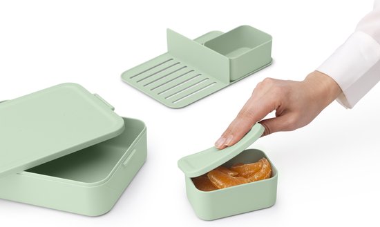 Brabantia Make & Take Bento Lunchbox - Grand - Plastique - Vert jade