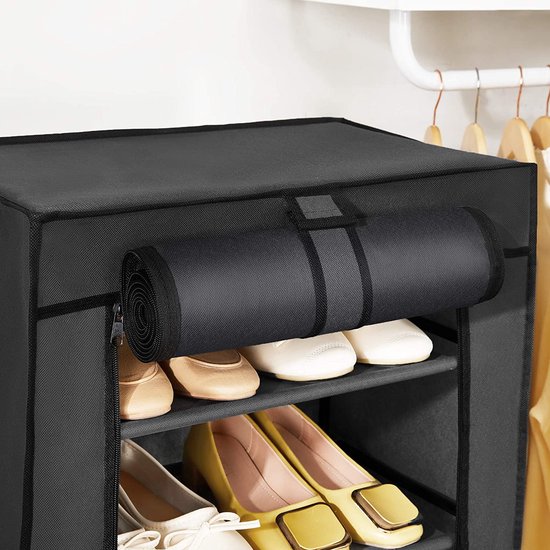 Shoe rack with cover deals