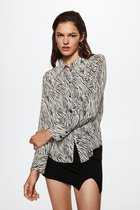 Mango Blouse Overhemd Met Animal Print 37014037 02 Dames Maat - XXL Mango Blouse Overhemd Met Animal Print 37014037 02 Dames Maat - XXL