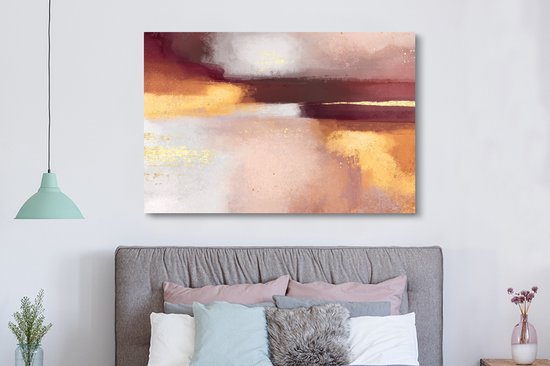 Peinture sur Toile Peinture - Abstrait - Pastel - 180x120 cm - Décoration murale XXL