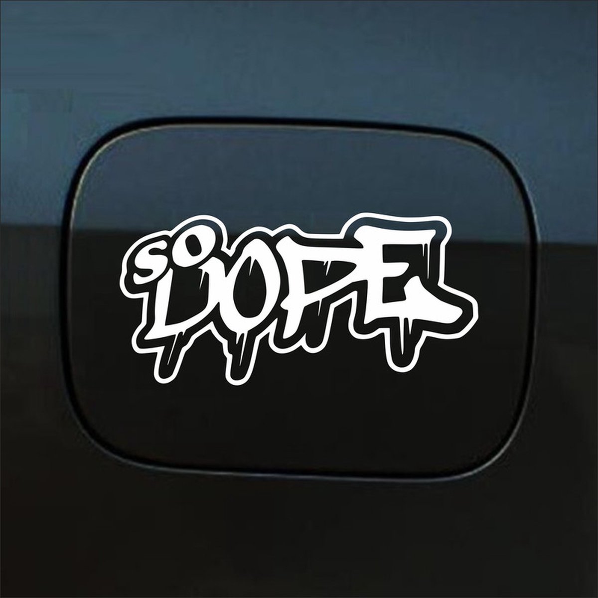 Bumpersticker - So Dope - 8,2 X 15 - Wit