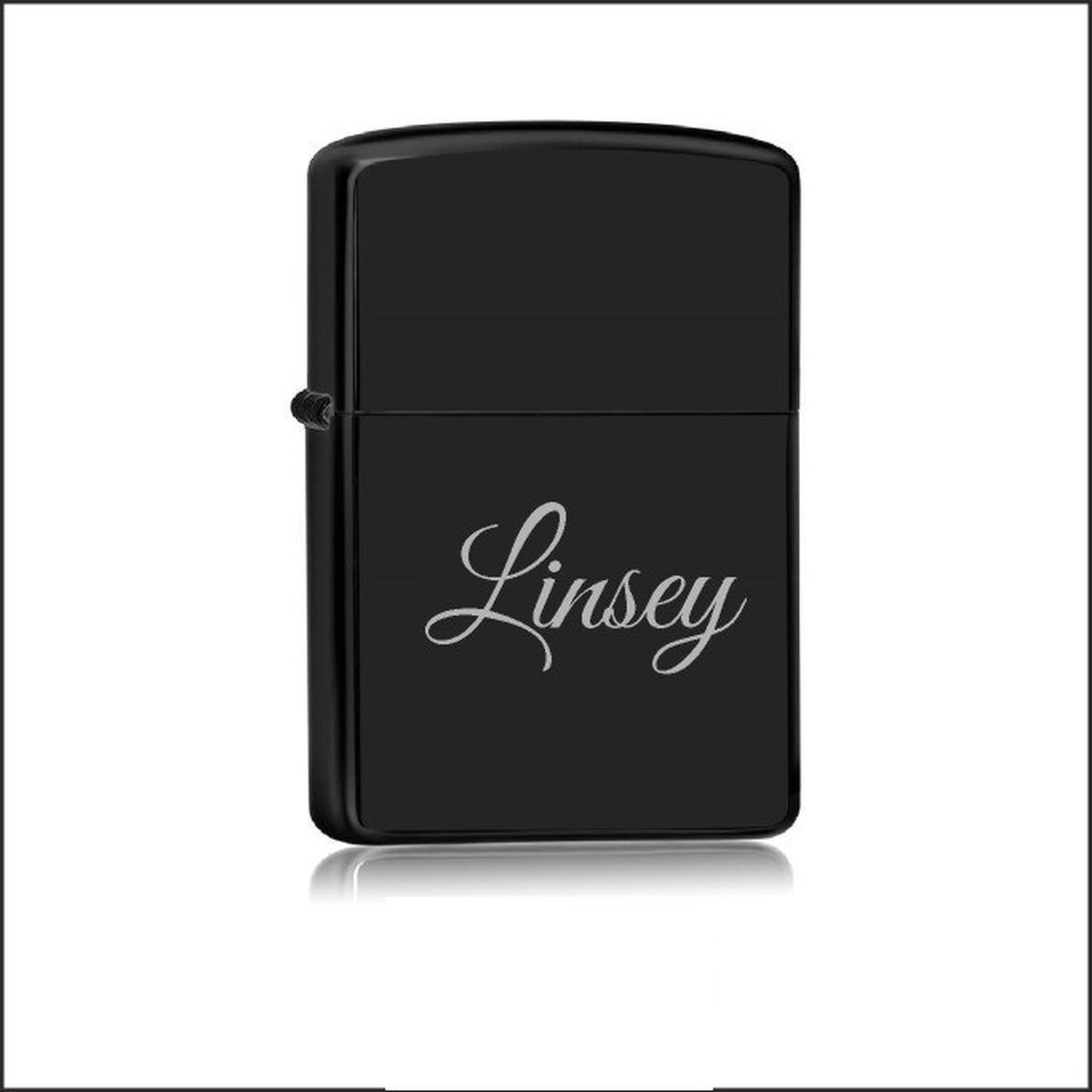 Aansteker Zwart Met Naam - Linsey