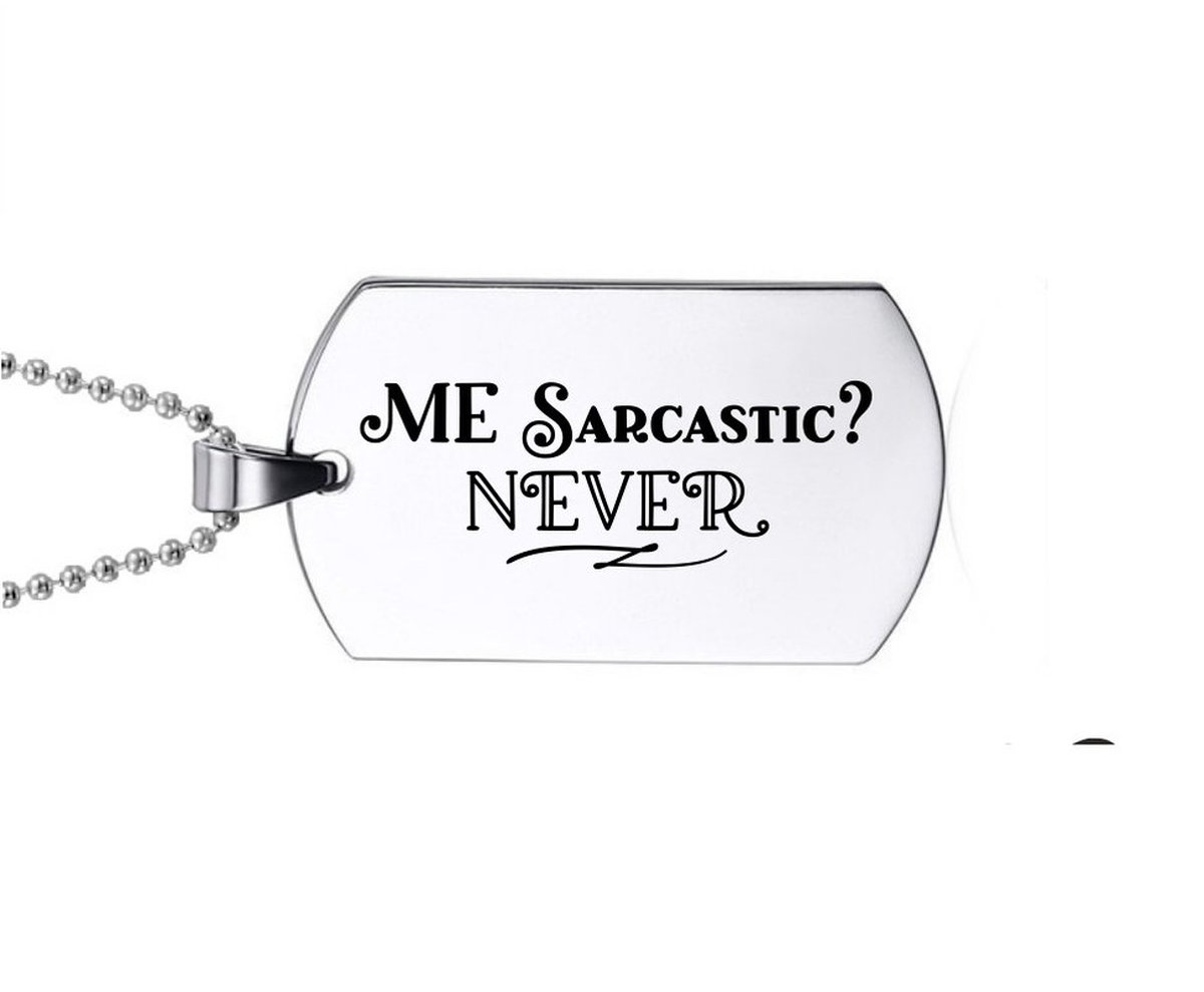 Ketting RVS - Me Sarcastic