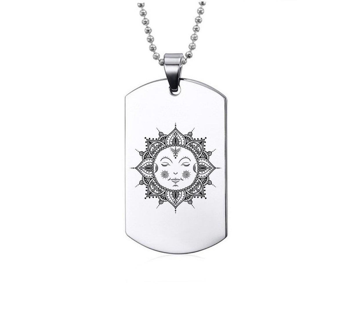 Ketting RVS - Mandala Zon